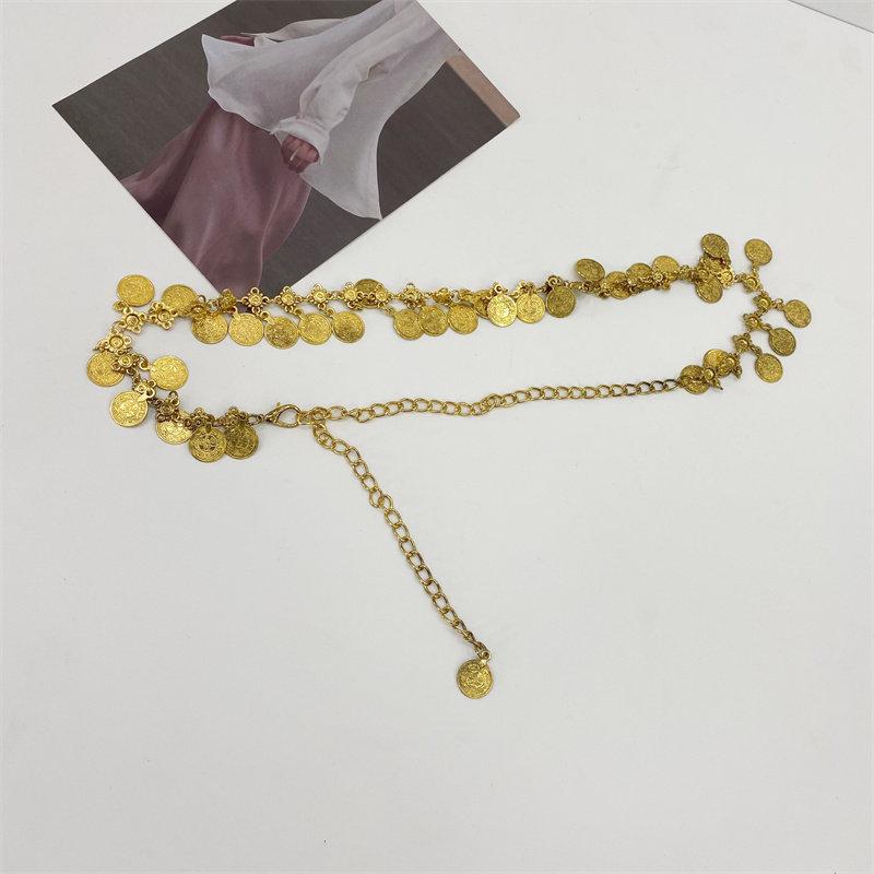 腰链女士装饰细腰带简约配连衣裙银色民族风铁链金色小皮带裙带,淘宝优惠券,粉丝福利购,淘宝优惠卷