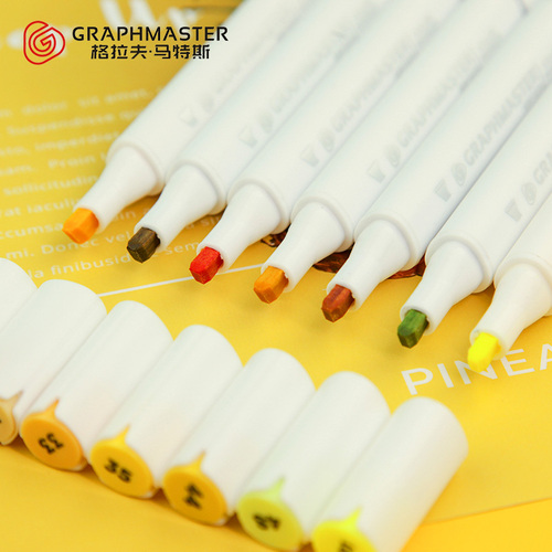 斯塔马克笔GM1020酒精油性双头马克笔套装彩色美术生专用动漫手绘儿童小学生水彩笔设计专用软头马克笔