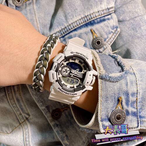 Casio/卡西欧 g-shoc防水白色手表男 GAX-100-7A/GA-110MW/700-7A - 图2