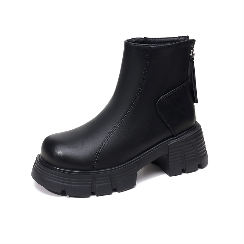 厚底切尔西马丁靴女款春秋靴子女2025新款爆款秋冬季女鞋加绒短靴,淘宝优惠券,粉丝福利购,淘宝优惠卷