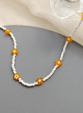 2022年新潮ins复古简约糖果项链