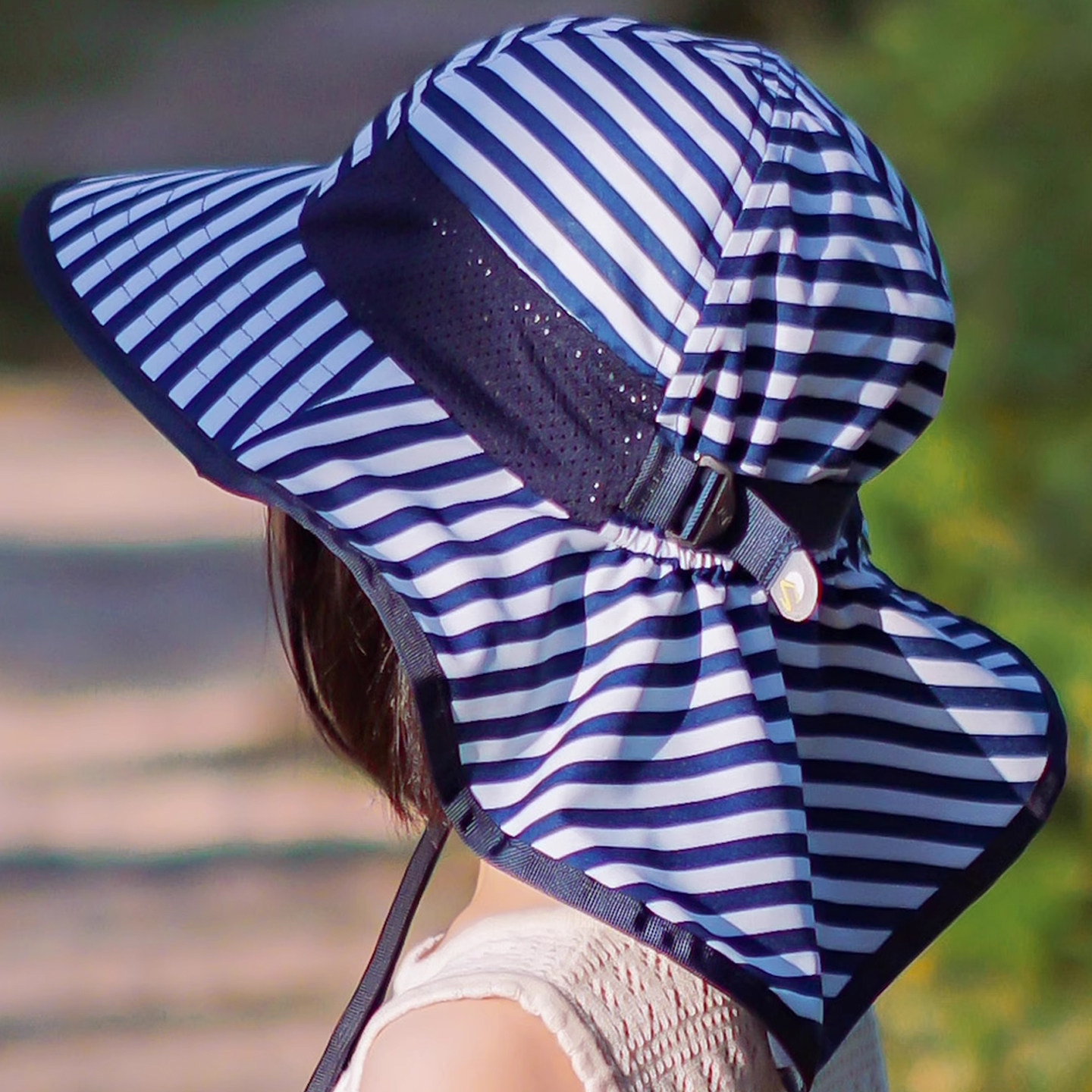 SundayAfternoons儿童防晒帽婴儿宝宝户外沙滩太阳大檐鱼尾遮阳帽