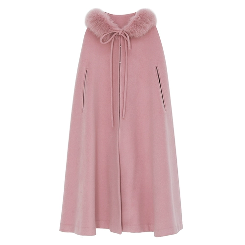 素飞 Ханьфу, плащ, шерстяная длинная весенняя куртка с капюшоном, китайский стиль