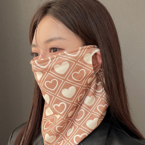 Autumn Winter Windproof Warm Mask Female Outdoor Riding Hood Anti-Chill Hanging Ear Guard Neck Plus Suede Thickened Ski Gear