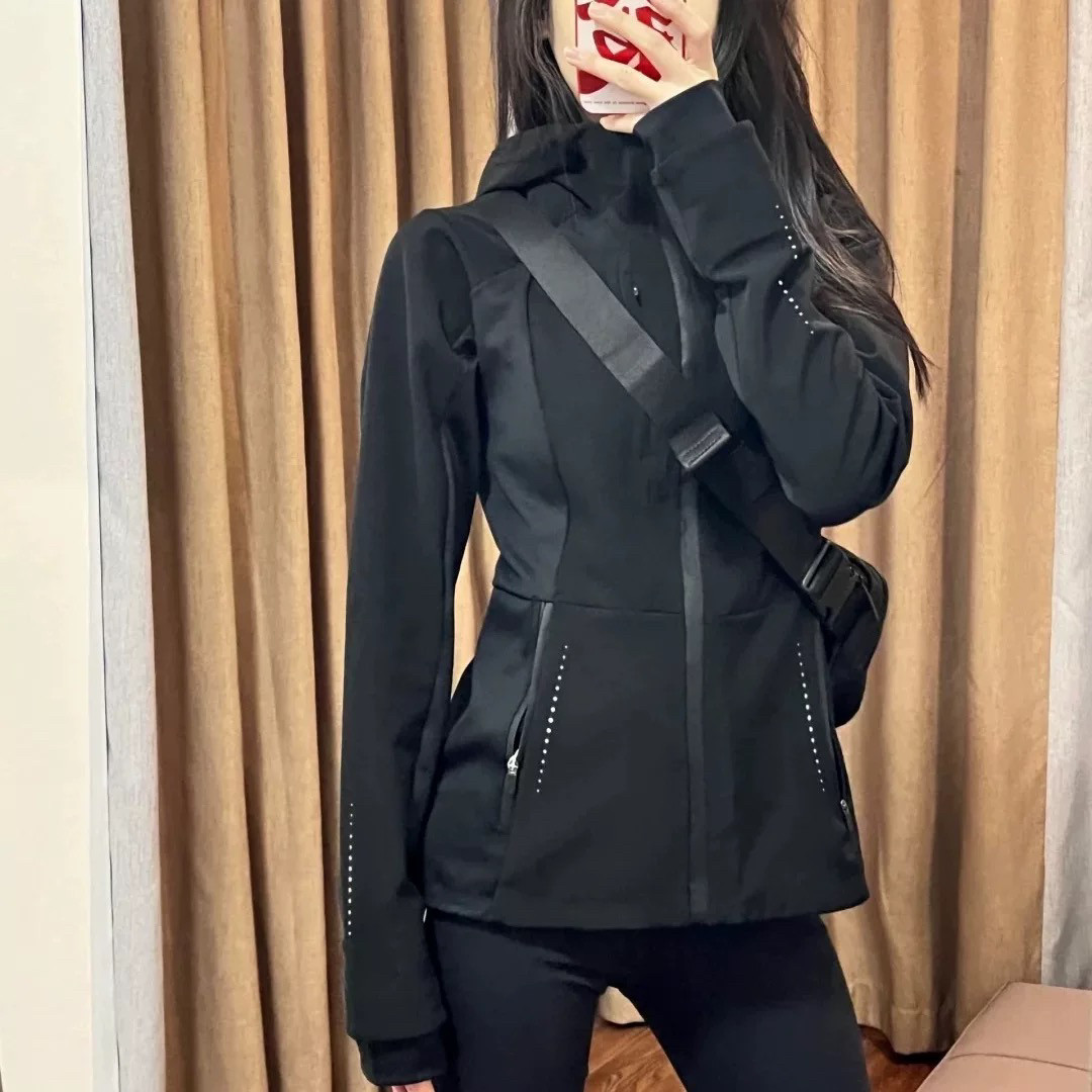 （不好看你打我）lulu同款高版本秋冬加绒冲锋衣女瑜伽服上衣外套,淘宝优惠券,粉丝福利购,淘宝优惠卷