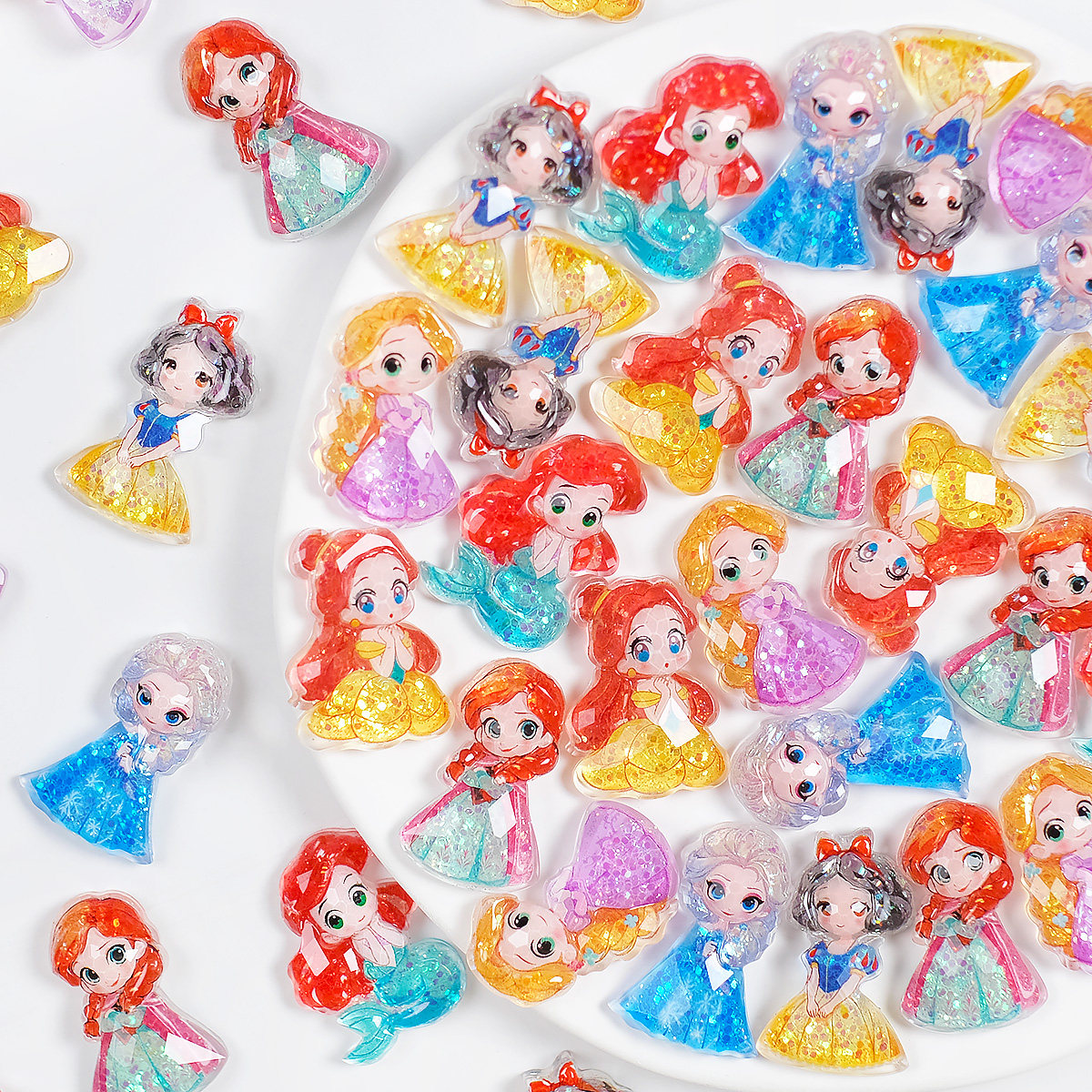 亮片细闪公主树脂配件奶油胶diy材料手工饰品配饰手机壳装饰发夹,淘宝优惠券,粉丝福利购,淘宝优惠卷