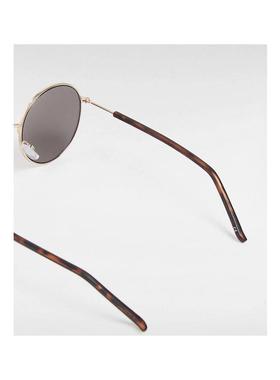 代购VANS女士太阳镜遮光防紫外线清晰视野轻便佩戴圆形金属框