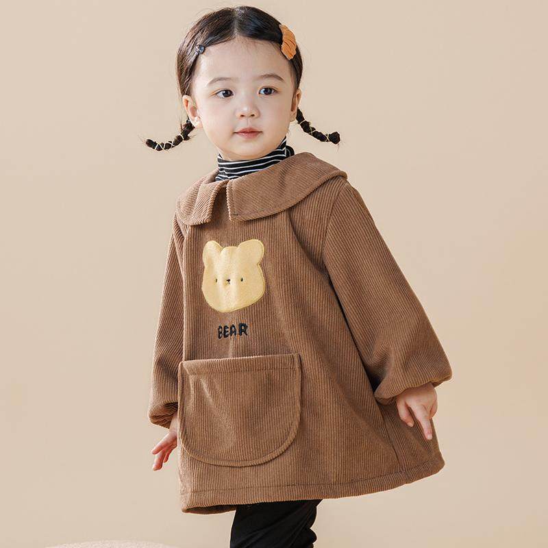 宝宝灯芯绒罩衣男童画画童围兜女孩洋护衣气幼儿园吃饭防脏反穿衣,淘宝优惠券,粉丝福利购,淘宝优惠卷