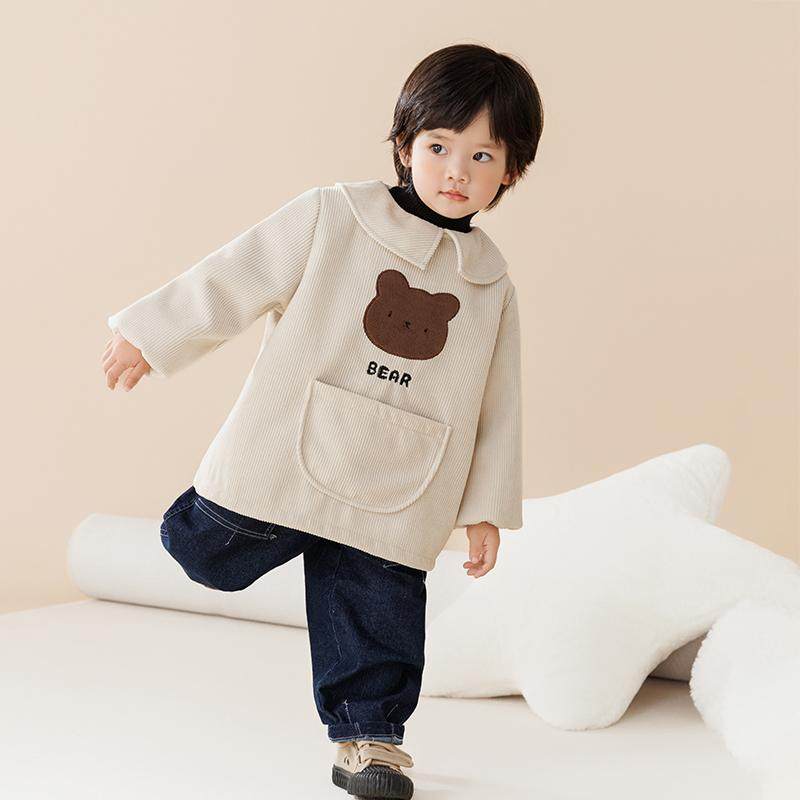 宝宝灯芯绒罩衣男童画画童围兜女孩洋护衣气幼儿园吃饭防脏反穿衣,淘宝优惠券,粉丝福利购,淘宝优惠卷