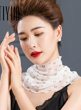 夏季防晒女士桑蚕丝挂耳围脖面罩