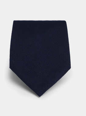 Suitsupply藏青色羊毛男士领带