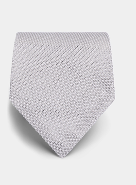 Suitsupply浅灰色丝绸领带