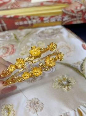 网红同款双层桃花树枝手镯女生气质百搭气质时尚精致不掉色手环