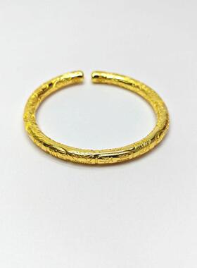 新款吉言开口国风手镯女仿真实心手环时尚百搭开口手饰送妈妈老婆