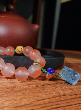 原创设计天然南红玛瑙翡翠