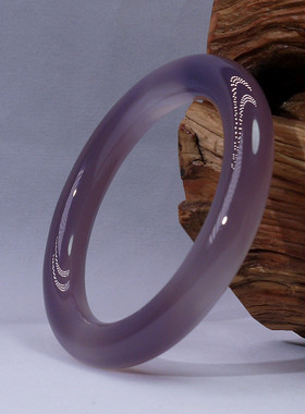 精品天然帝王紫玉髓手镯玉镯