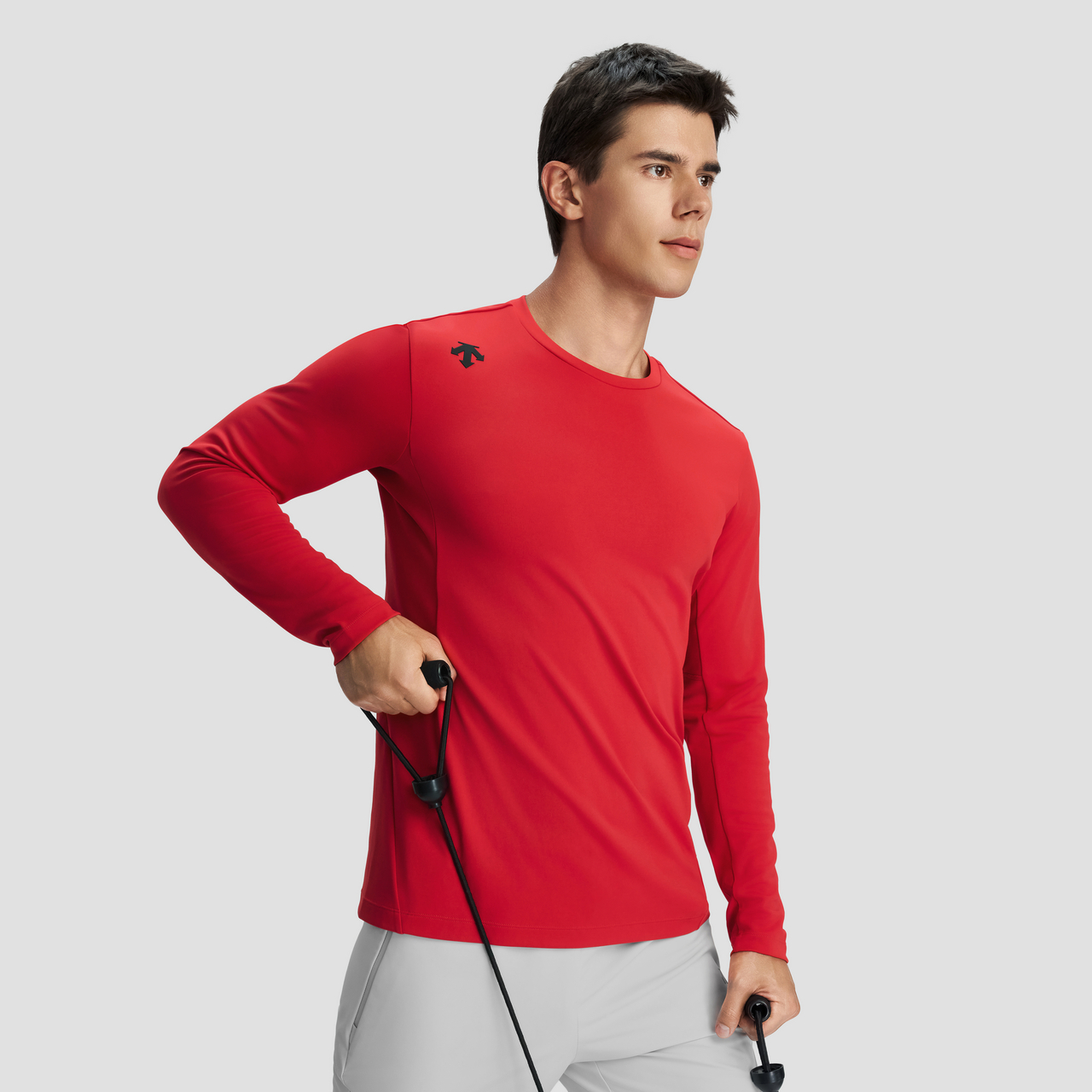 DESCENTE迪桑特TRAINING系列综训训练运动健身男士长袖针织衫 - 图0