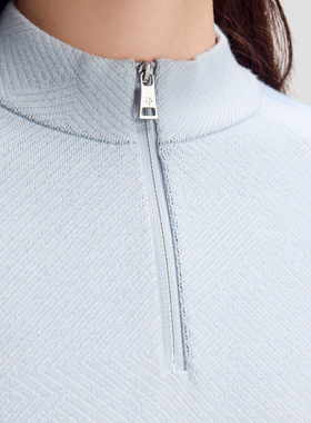 DESCENTE迪桑特WOMEN’S SKI STYLE系列女士半拉链针织套头衫新品