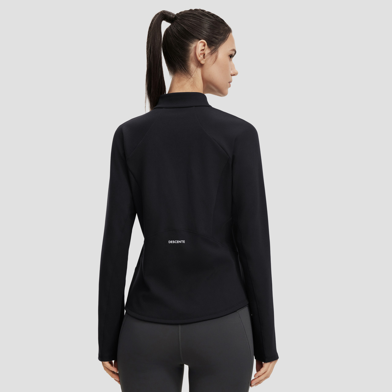 DESCENTE迪桑特WOMEN’S TRAINING系列女士磨毛半拉链长袖针织衫,淘宝优惠券,粉丝福利购,淘宝优惠卷