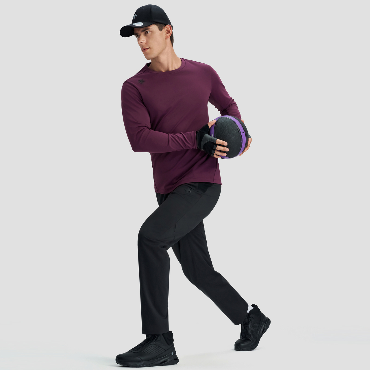 DESCENTE迪桑特TRAINING系列综训训练运动健身男士长袖针织衫 - 图3