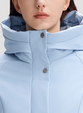 DESCENTE迪桑特WOMEN’S SKI STYLE女士防泼水连帽保暖派克羽绒服