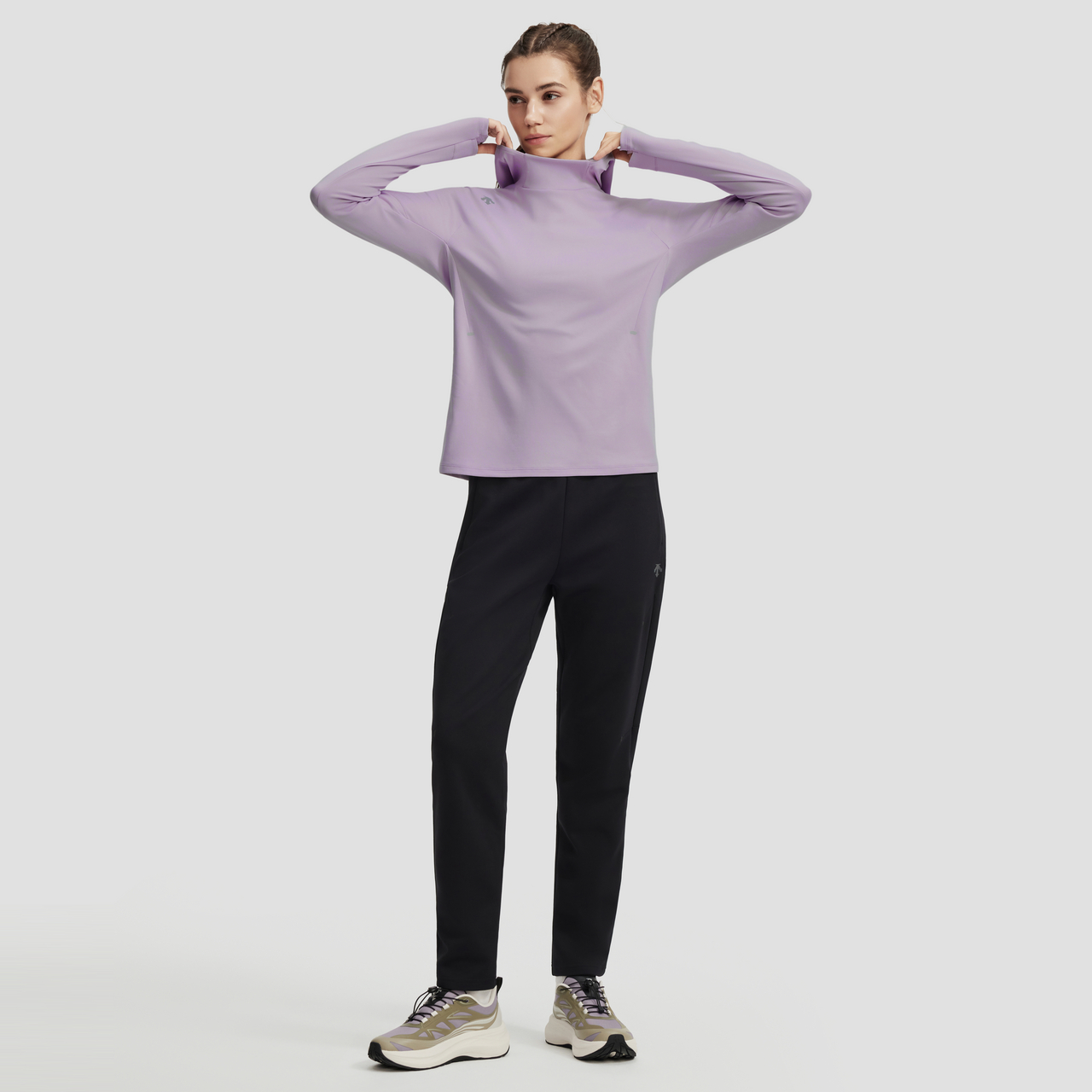 DESCENTE迪桑特WOMEN’S RUNNING系列吸湿速干女士针织运动长裤 - 图3