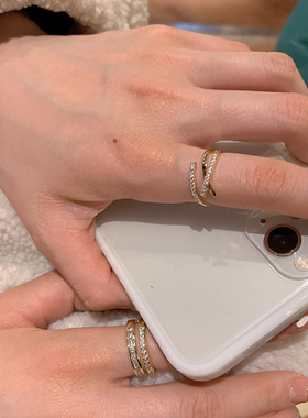 食指指环冷淡风高级ins潮可调节