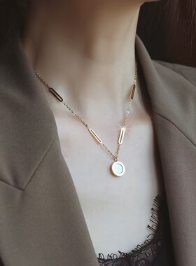 轻奢小众高级感锁骨链