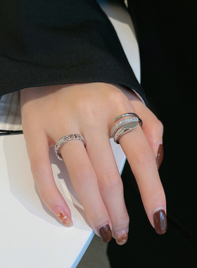 时尚个性不掉色小众设计戒指女