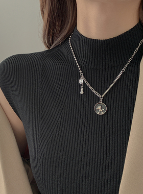 马上有钱长款毛衣链网红