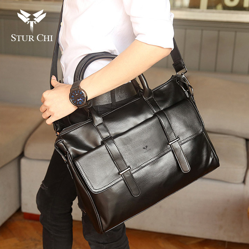 品牌新款公文包男士手提包斜挎包真皮大容量电脑包青年休闲商务包