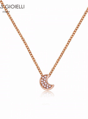 意大利项链饰品925银镀金