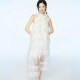 ດ້ານເທິງ feather ruffled stylish