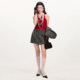 Lefame Lafayam 2026 ພາກຮຽນ spring ໃຫມ່ bow vest ຖັກ beaded