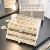 Jewelry box storage box desktop drawer anti-oxidation earring necklace ring hair clip display stand hand jewelry box