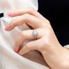 S925 sterling silver love necklace ring earrings three-piece set