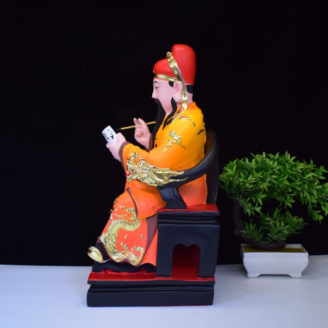 Wenchang Emperor Statue Wenqu Xingjun resin Buddha statue 12 inches 16 inches home desktop ornaments Chinese holy statue