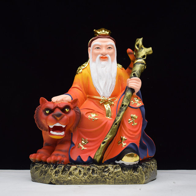 Mountain god father-in-law and mother-in-law land resin statue ornaments