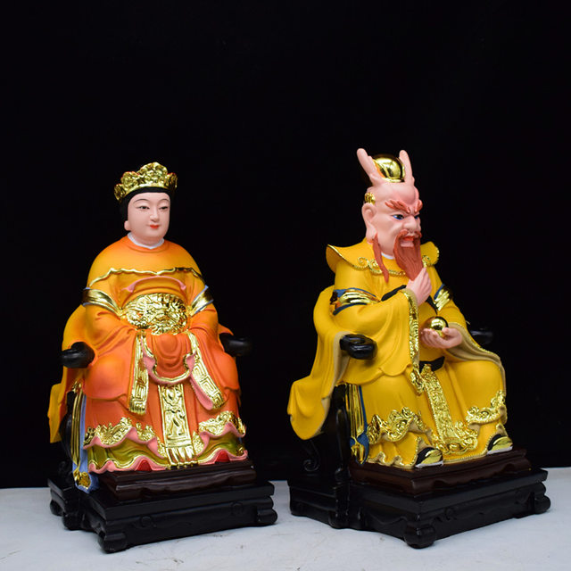 Dragon King and Dragon Mother resin statue 12 inches 16 inches Dragon Palace Lady