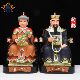 Hu Sanhuang Sanchang family resin statue 12 inches hall entrance
