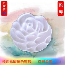 Rose Flower Tone disc Large Water Color State Painted Water Powder Paint Pan CERAMIC WAVE CORRUGATED MICRO IMPERFECTIONS