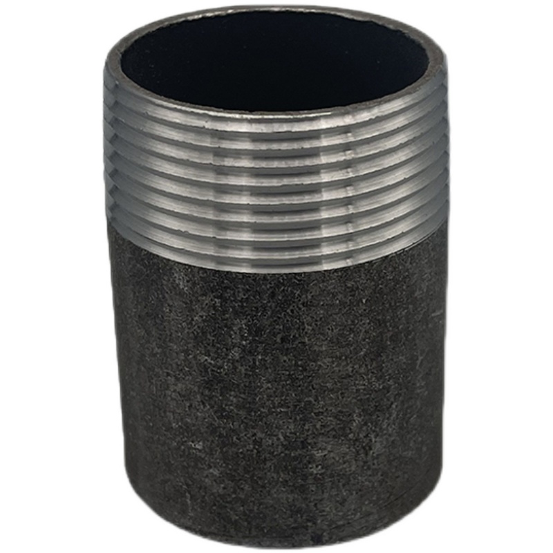 碳钢外丝内接头焊接单头丝无缝单头外丝焊接外丝焊接直通熟铁丝头-图3