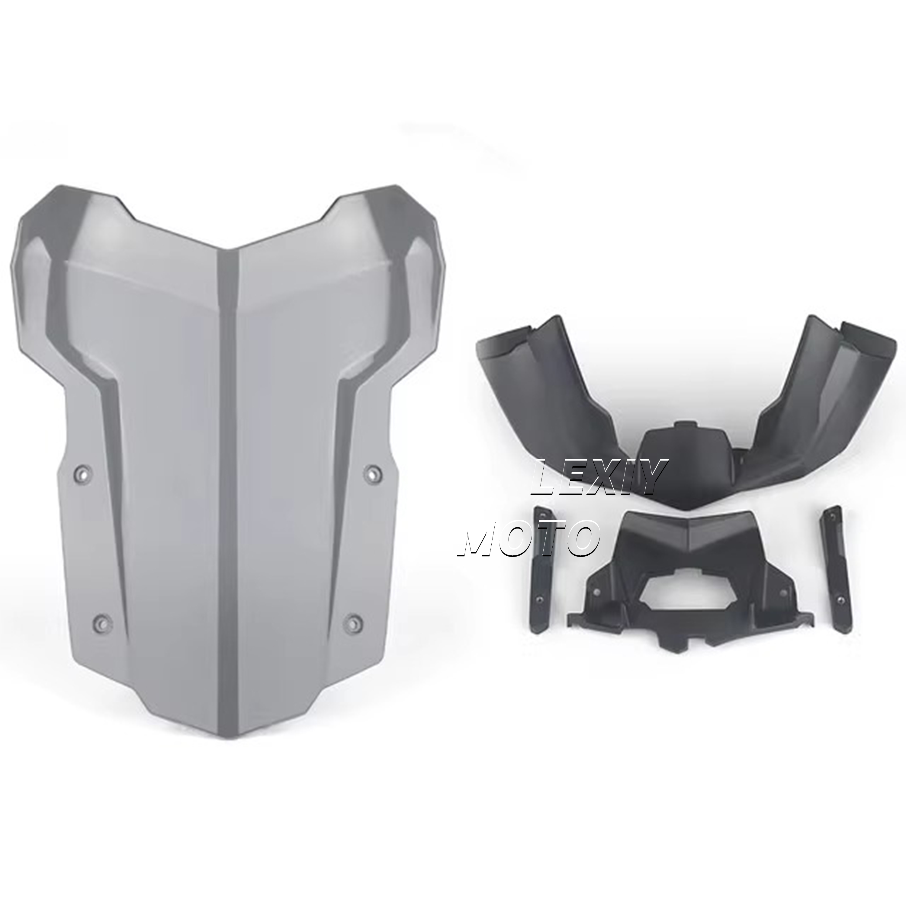 适用宝马水鸟R1200/1250GS/ADV改装前挡风加高加厚风挡护胸挡雨板 - 图2