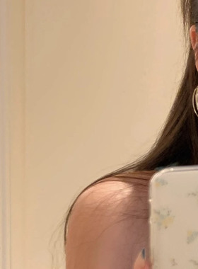 银色双层圈圈耳环女轻奢高级感