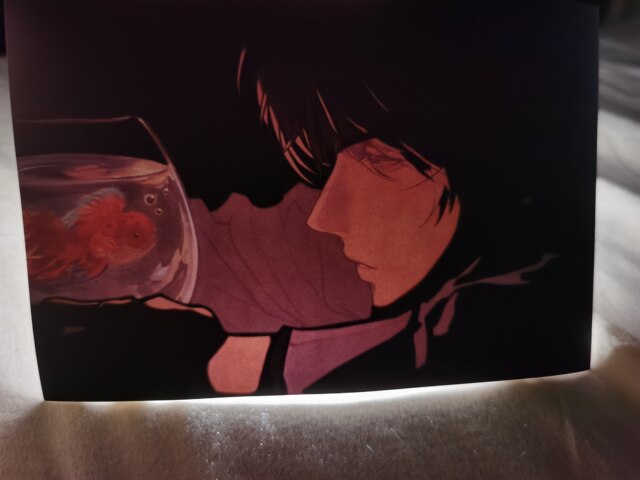 Light and Night Love Fans Surrounding Light Sensing Card