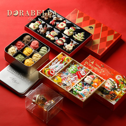 朵娜贝拉曲奇饼干礼盒送女朋友男孩甜品生日儿童零食新年伴手礼物 - 图3