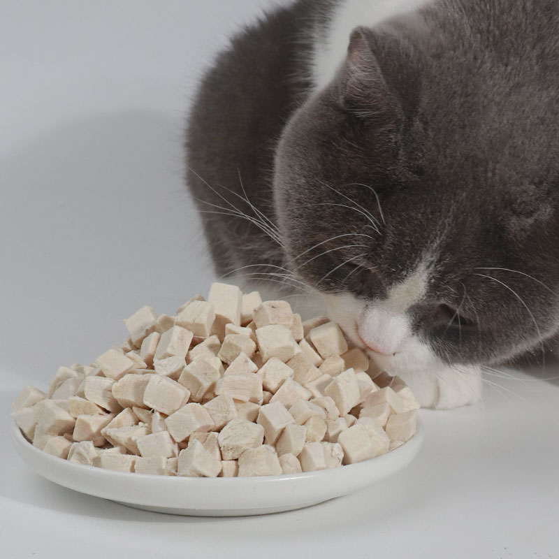 猫咪零食冻干鸡肉粒鸡胸肉600g成猫幼猫营养猫粮罐头猫咪磨牙用品 - 图2