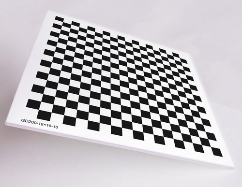 棋盘格标定板 光学标定板 18X18 机器视觉 方格系列 氧化铝分划板 - 图1