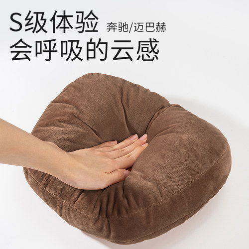 汽车头枕冬季毛绒护颈枕车用腰靠垫子问界坦克深蓝特斯拉车内靠枕 - 图3