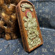 Taoist supplies natural jujube wood carved Taiyi rescue suffering Tianzun token hand-painted gold token Taiyi statue